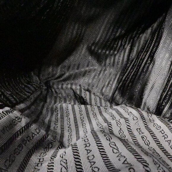 PRADA Logo Tessuto Shoulder Hand Bag Nylon Leather Brown Khaki GHW 81EE120 - Picture 14 of 16